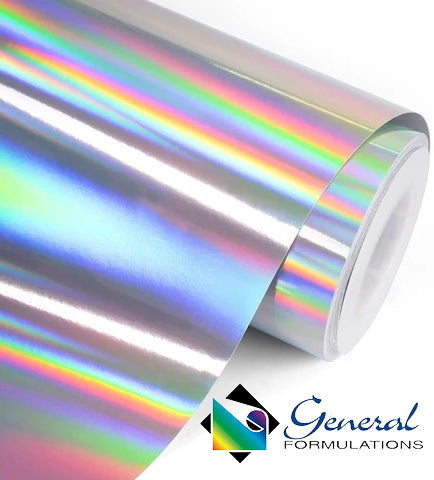 Rainbow Holographic Silver Chrome Magic Vinyl - Outdoor Decorative Adh –  MyVinylCircle