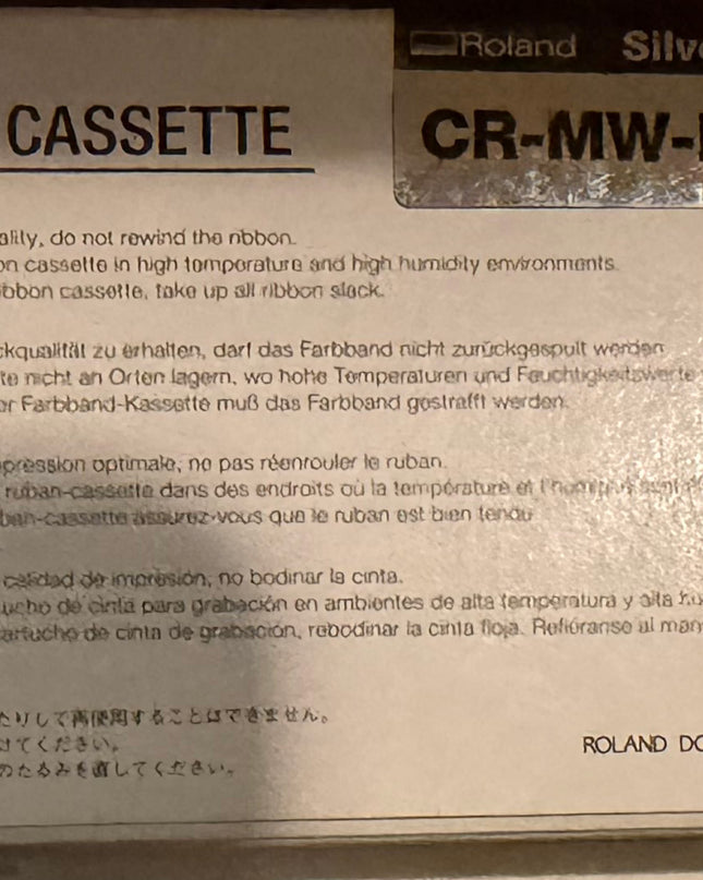 Roland PC-600, PC-60 & PC-50 Ribbon Cartridges