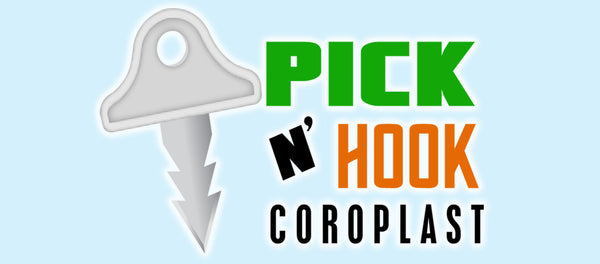 Pick n' Hook Corrugated Plastic Sign Hangers - 100 pack